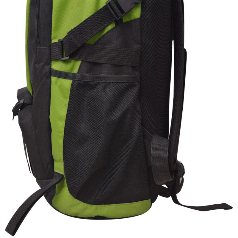 Produktbild för Vandringsryggsäck 40 L svart och grön