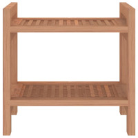 Produktbild för Sidobord för badrum 45x30x45 cm massiv teak