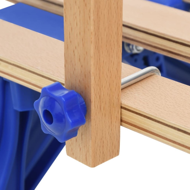 Produktbild för Ryggstöd för kälke blå plywood