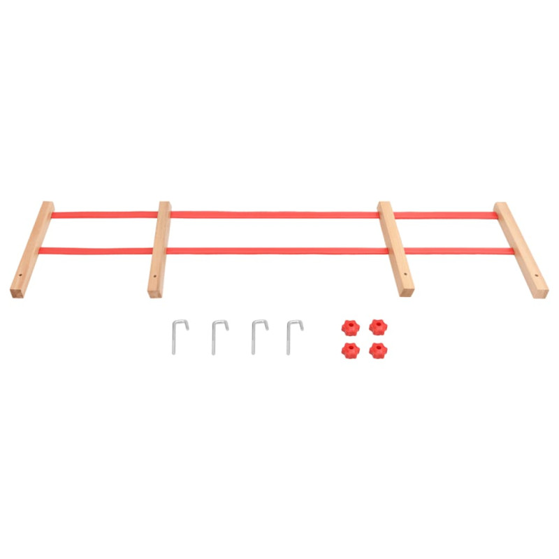 Produktbild för Ryggstöd för kälke röd plywood
