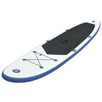 Miniatyr av produktbild för SUP surfingbräda uppblåsbar blå och vit