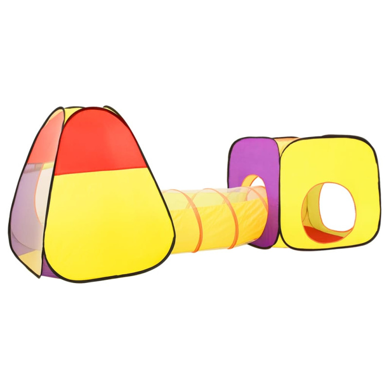 Produktbild för Lektält med 250 bollar flerfärgat 255x80x100 cm