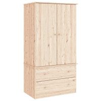 Produktbild för Klädskåp ALTA 90x55x170 cm massiv furu