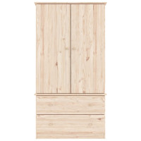 Produktbild för Klädskåp ALTA 90x55x170 cm massiv furu