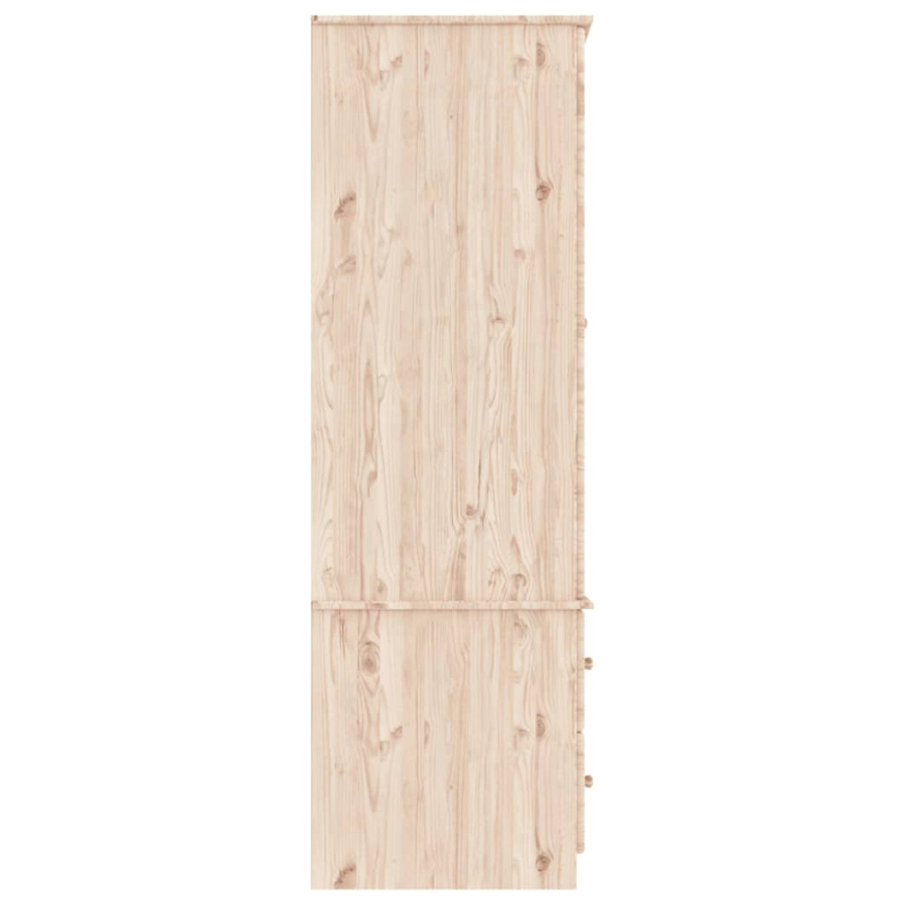 Produktbild för Klädskåp ALTA 90x55x170 cm massiv furu