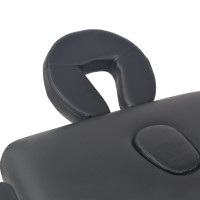Miniatyr av produktbild för Hopfällbar massagebänk 2 sektioner 10 cm tjock svart