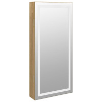 Produktbild för Spegelskåp med LED-lampor väggmonterat