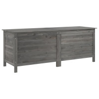 Produktbild för Dynbox antracit 150x50x56,5 cm massivt granträ