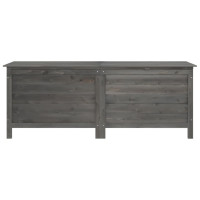 Produktbild för Dynbox antracit 150x50x56,5 cm massivt granträ