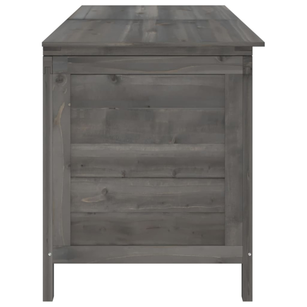 Produktbild för Dynbox antracit 150x50x56,5 cm massivt granträ