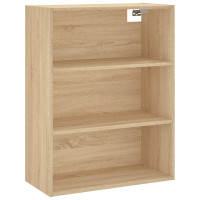 Produktbild för Högskåp sonoma-ek 69,5x34x180 cm konstruerat trä