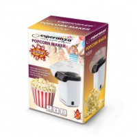 Miniatyr av produktbild för Esperanza EKP005W popcornmaskin Svart, Vit 0,27 l 1200 W