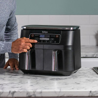 Produktbild för Ninja AF300 Dubbel 7,6 l Fristående 1690 W Varmluftsfritös Svart