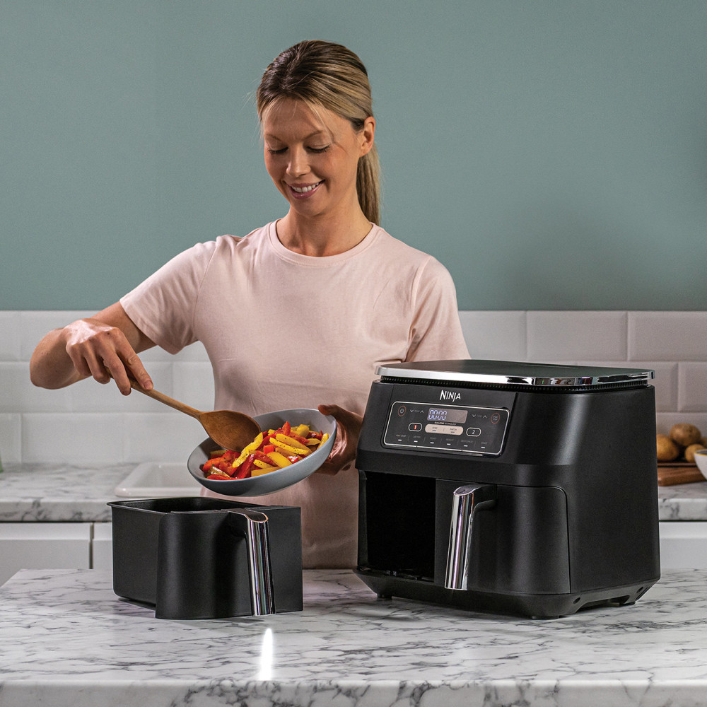 Produktbild för Ninja AF300 Dubbel 7,6 l Fristående 1690 W Varmluftsfritös Svart