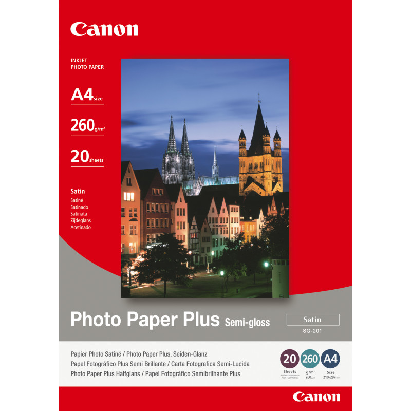 Produktbild för Canon 1686B021 fotopapper A4 Satin
