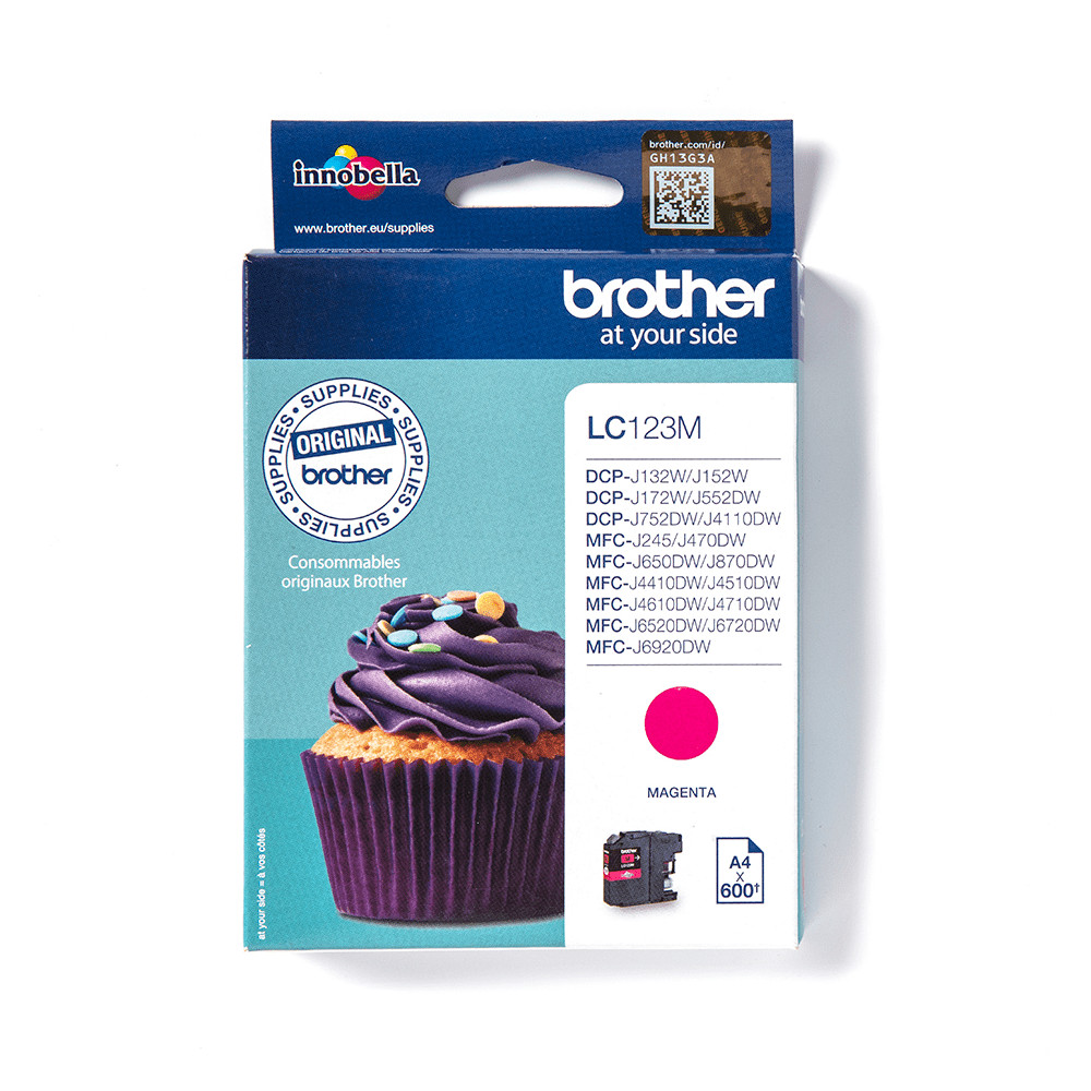 Produktbild för Brother LC123M bläckpatroner 1 styck Original Magenta