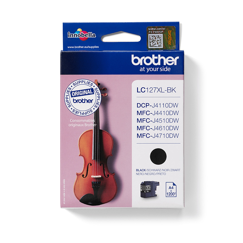 Produktbild för Brother LC127XLBK bläckpatroner 1 styck Original Svart