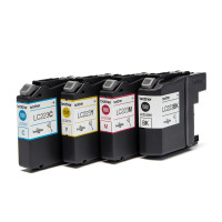 Produktbild för Brother LC223VALBPDR bläckpatroner 4 styck Original Svart, Cyan, Magenta, Gul