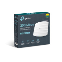 Produktbild för TP-Link EAP110 access-punkter för trådlösa nätverk 300 Mbit/s Vit Strömförsörjning via Ethernet (PoE) stöd