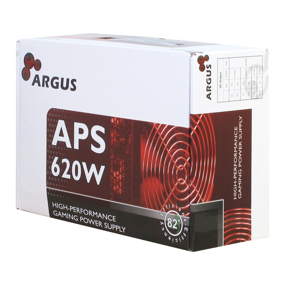 Produktbild för Inter-Tech Argus APS strömförsörjningsenheter 620 W 20+4 pin ATX ATX Svart