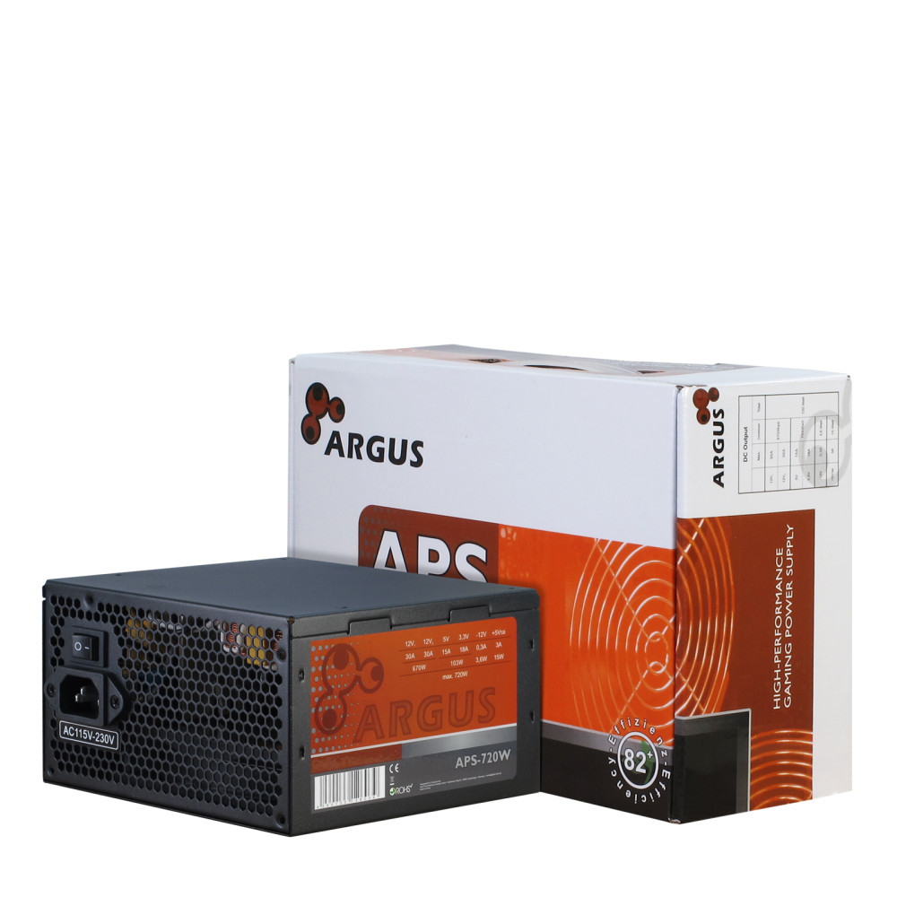 Produktbild för Inter-Tech Argus APS strömförsörjningsenheter 720 W 20+4 pin ATX ATX Svart