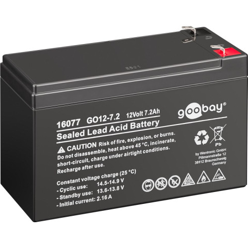 Goobay Goobay 16077 UPS-batterier Slutna blybatterier (VRLA) 12 V