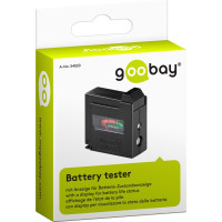 Miniatyr av produktbild för Goobay 54020 batteritestare Svart