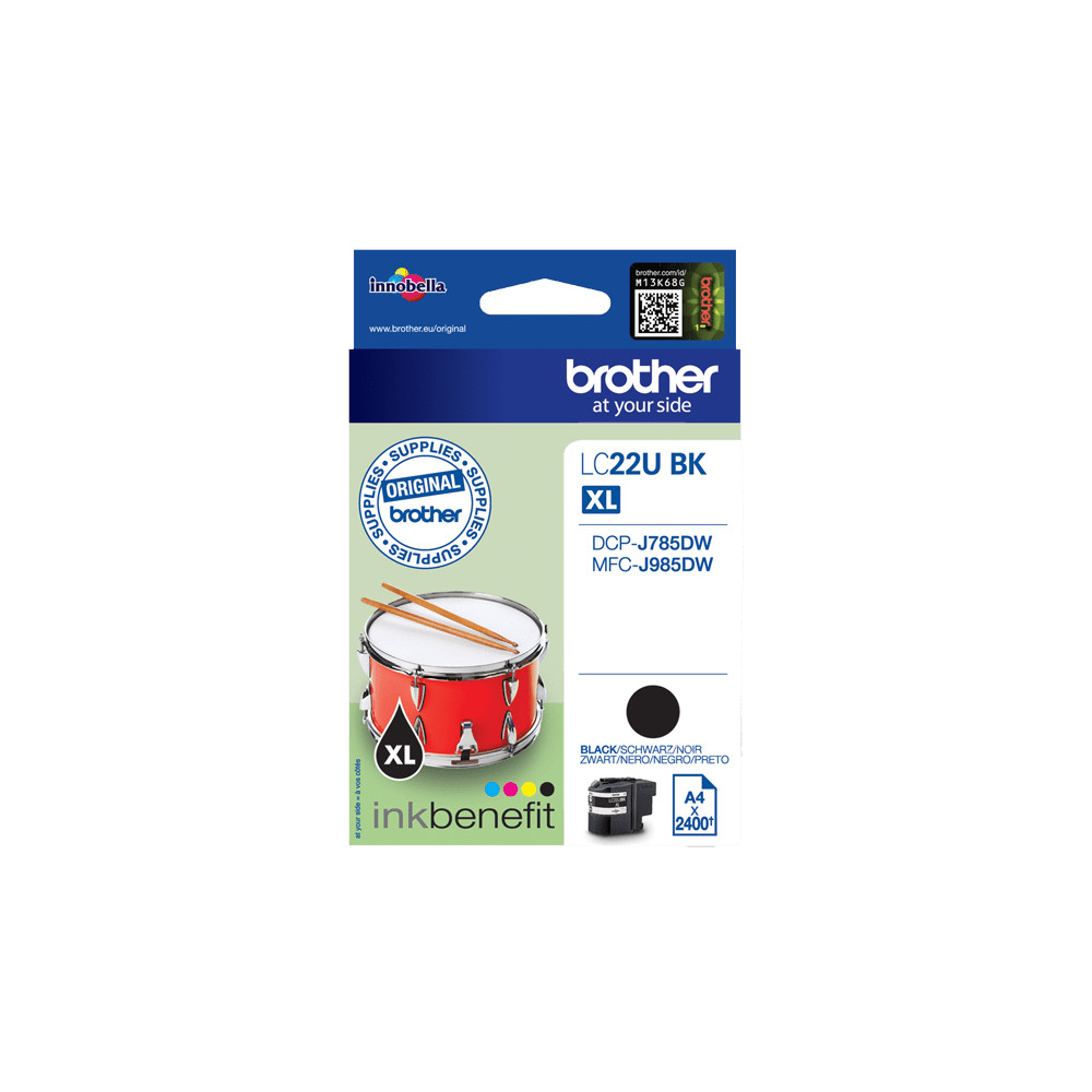 Produktbild för Brother LC22UBK bläckpatroner 1 styck Original Svart