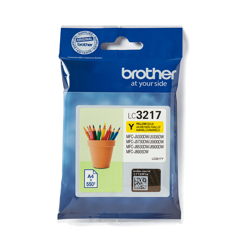 Produktbild för Brother LC3217Y bläckpatroner 1 styck Original Gul
