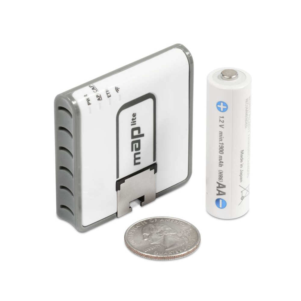 Produktbild för Mikrotik mAP lite Vit Strömförsörjning via Ethernet (PoE) stöd