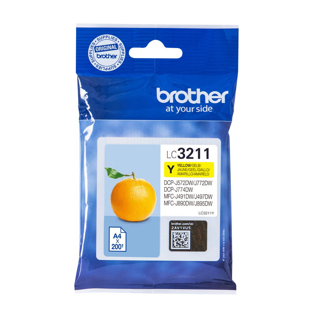 Produktbild för Brother LC3211Y bläckpatroner 1 styck Original Gul