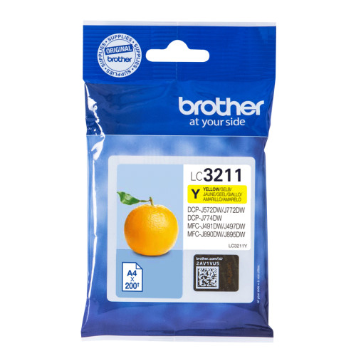 Brother Brother LC3211Y bläckpatroner 1 styck Original Gul
