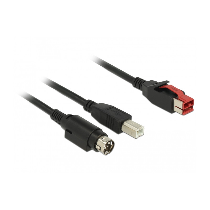 Produktbild för DeLOCK 85489 USB-kablar 3 m USB 2.0 USB B Svart