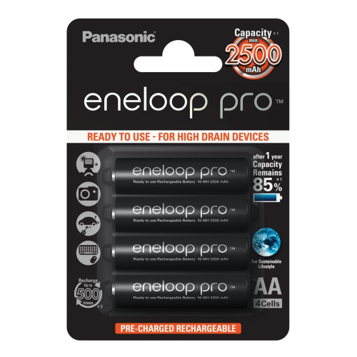 Panasonic Panasonic eneloop pro Laddningsbart batteri AA