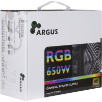 Produktbild för Inter-Tech Argus RGB-650W CM II strömförsörjningsenheter 20+4 pin ATX ATX Svart