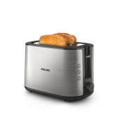 Produktbild för Philips Viva Collection HD2650/90 Brödrost – 2 skivor, brett rostningsfack, metall