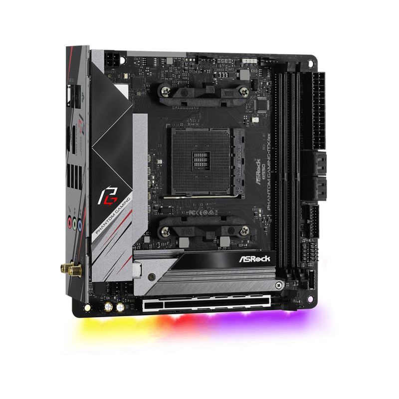 Produktbild för Asrock B550 Phantom Gaming-ITX/a AMD B550 Uttag AM4 Mini-ITX