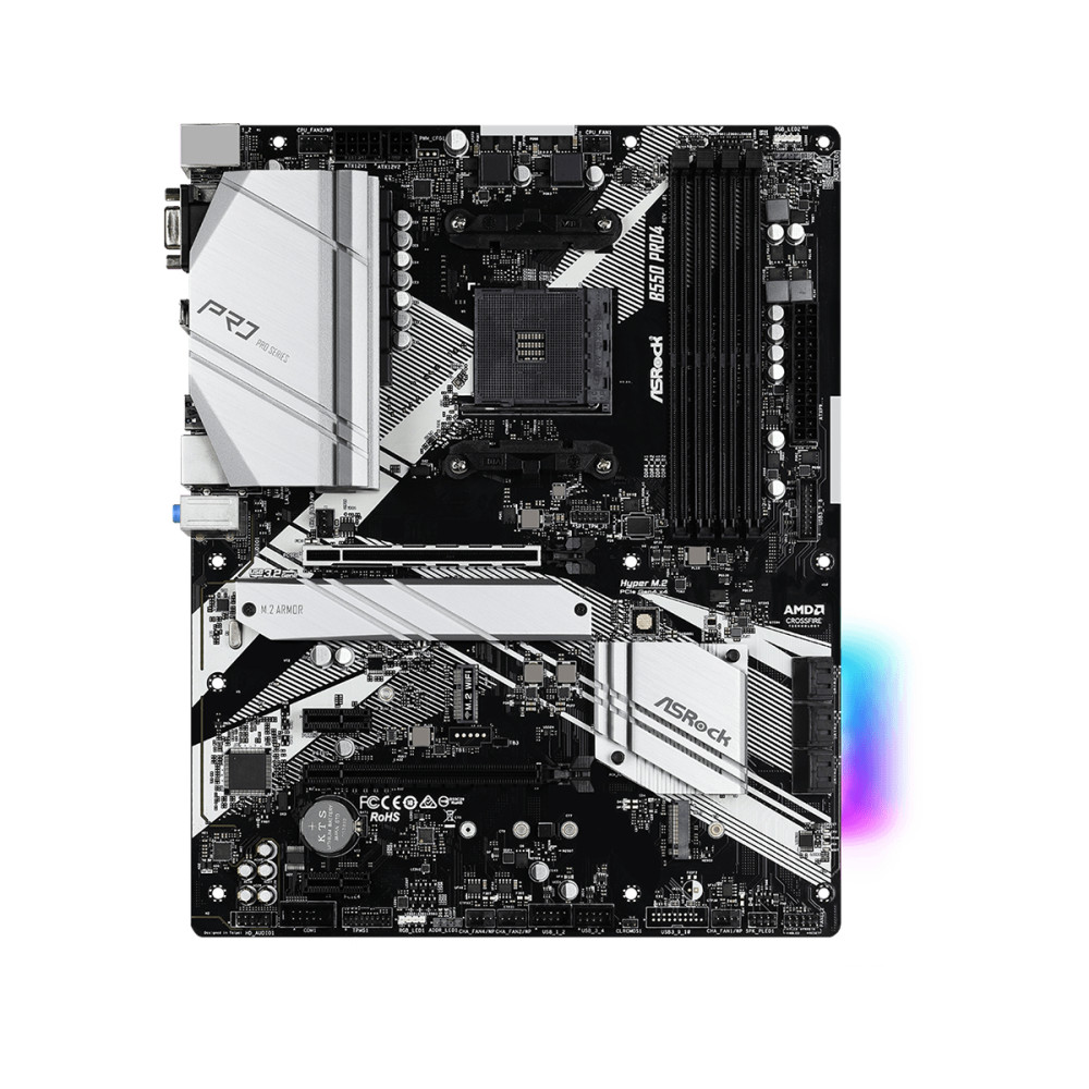 Produktbild för Asrock B550 Pro4 AMD B550 Uttag AM4 ATX