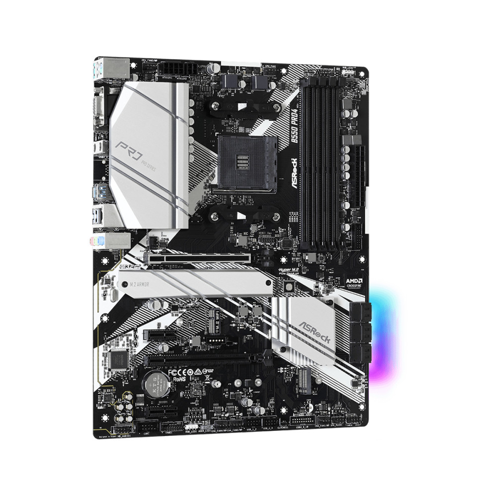 Produktbild för Asrock B550 Pro4 AMD B550 Uttag AM4 ATX