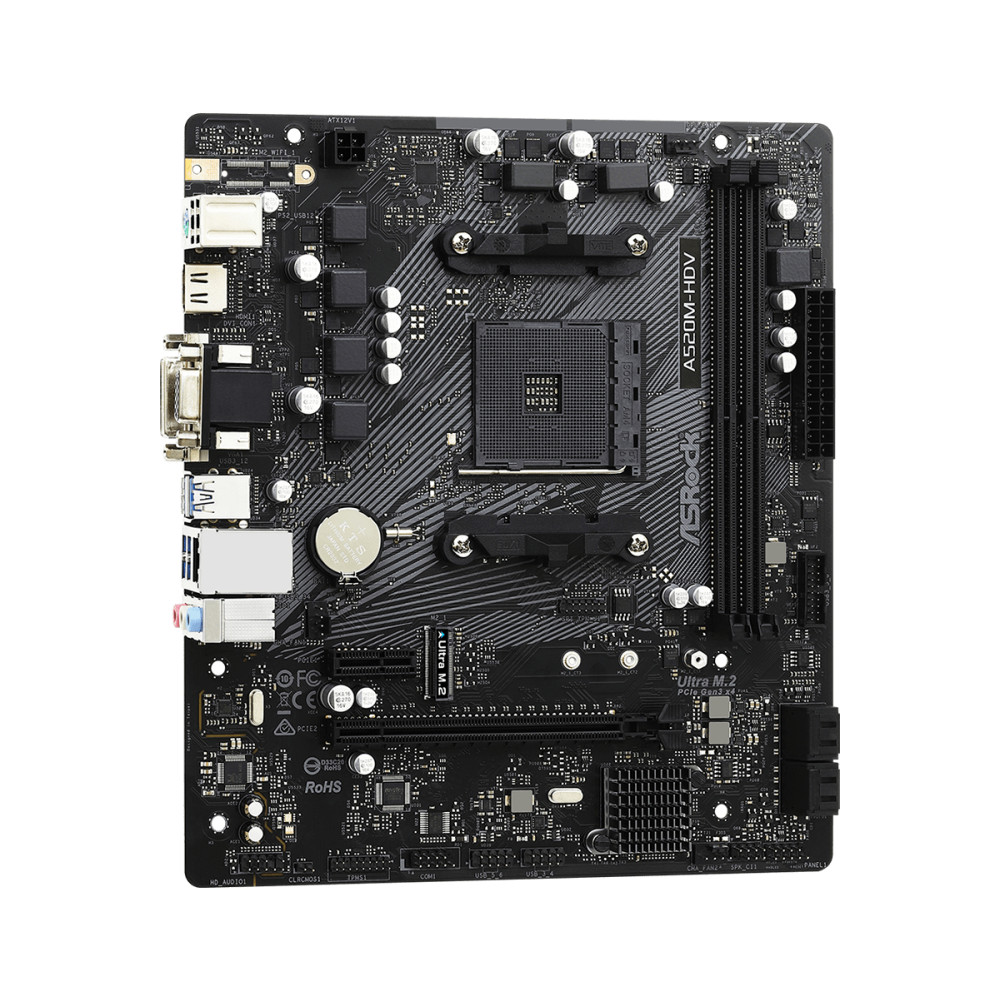 Produktbild för Asrock A520M-HDV Uttag AM4 micro ATX
