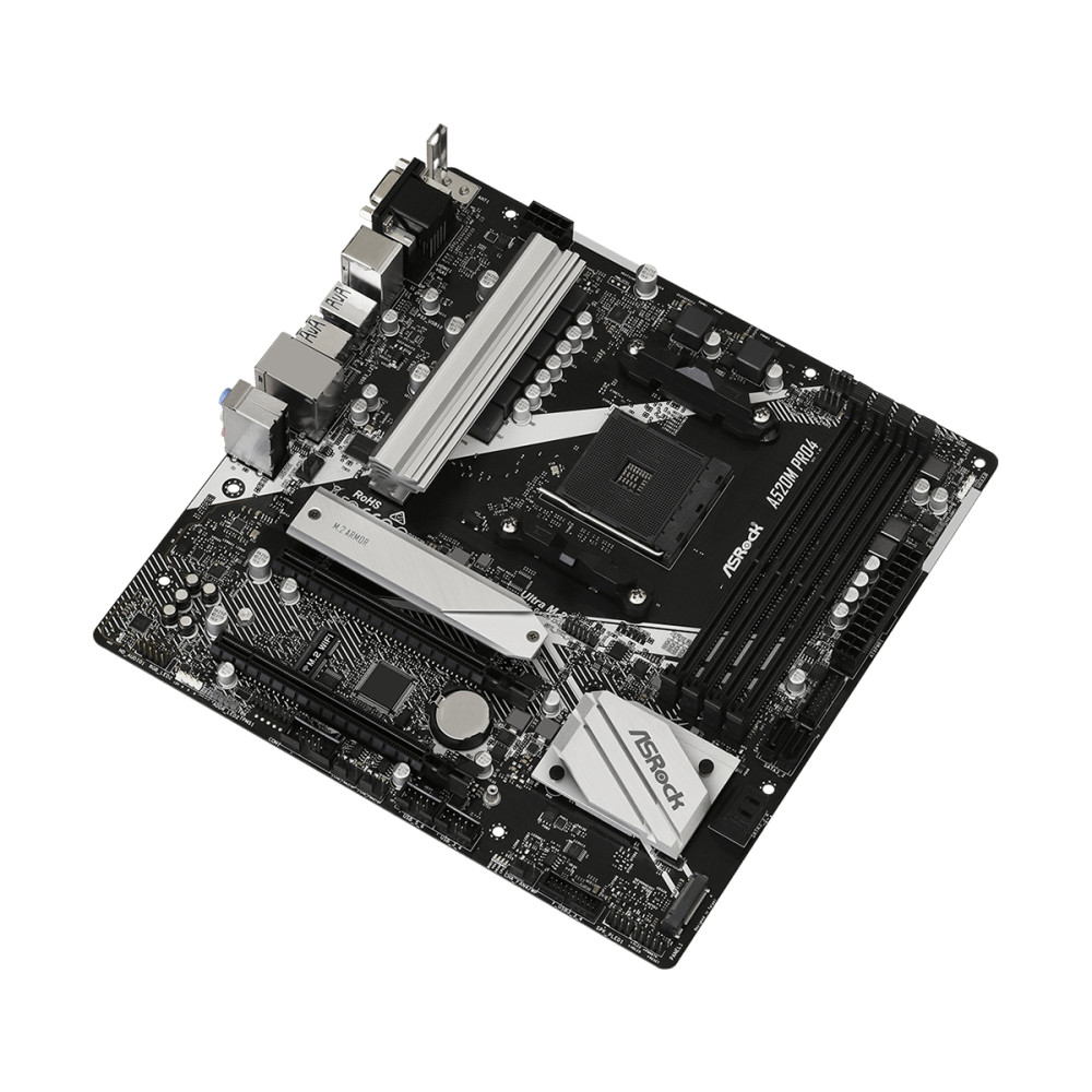 Produktbild för Asrock A520M Pro4 Uttag AM4 micro ATX