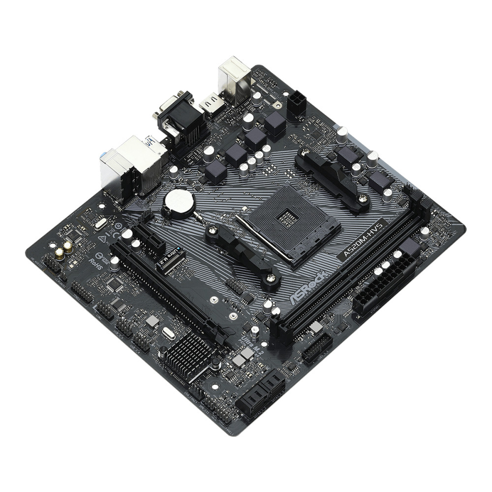 Produktbild för Asrock A520M-HVS AMD A520 Uttag AM4 micro ATX