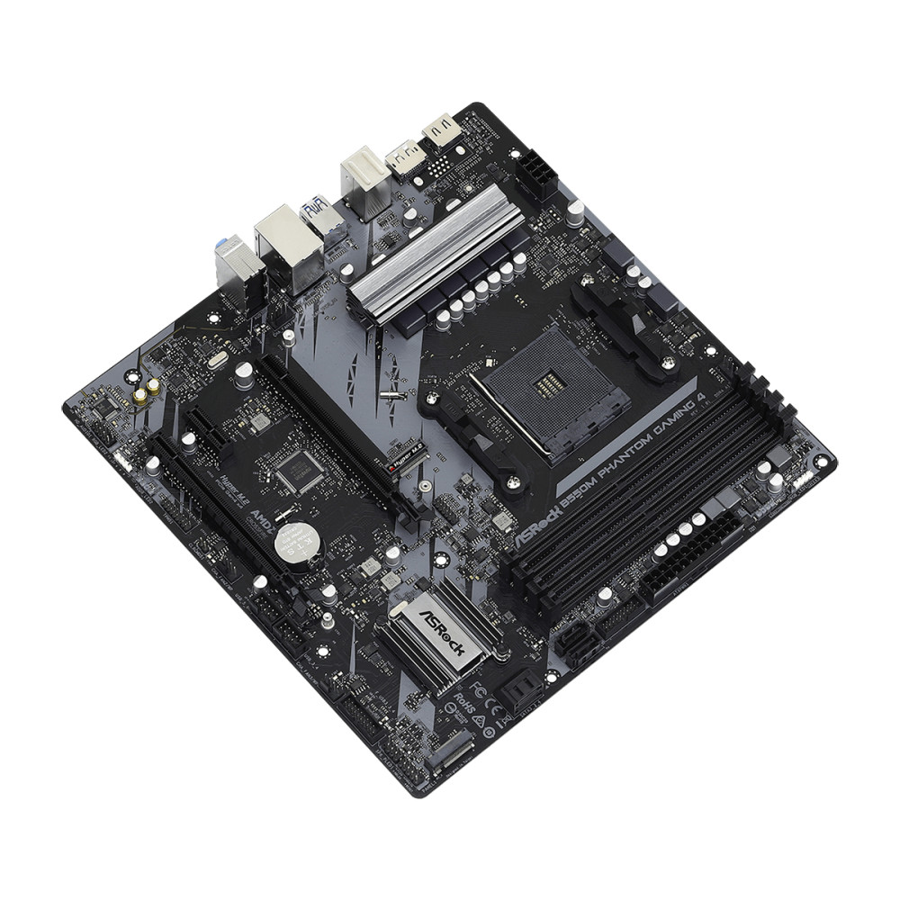 Produktbild för Asrock B550M Phantom Gaming 4 AMD B550 Uttag AM4 micro ATX