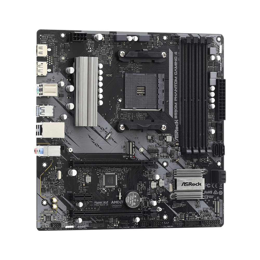Produktbild för Asrock B550M Phantom Gaming 4 AMD B550 Uttag AM4 micro ATX