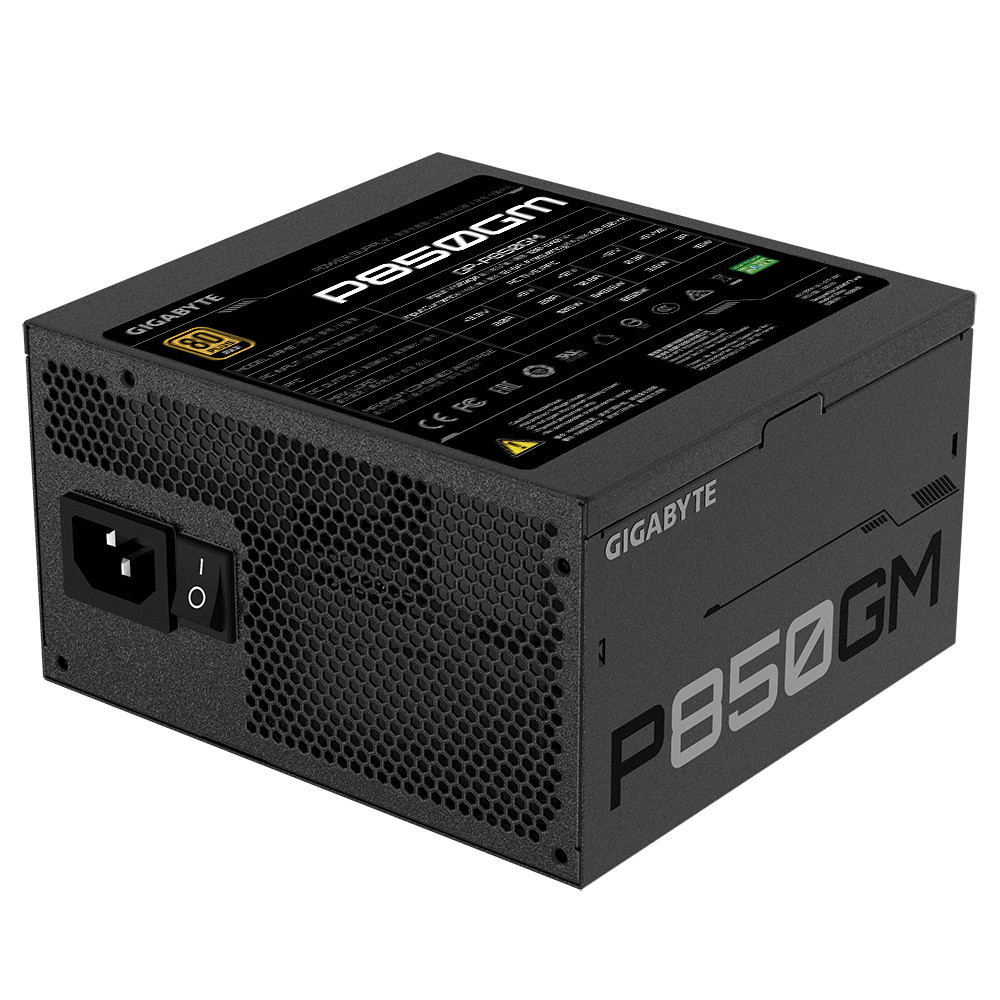 Produktbild för Gigabyte P850GM strömförsörjningsenheter 850 W 20+4 pin ATX ATX Svart