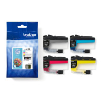 Produktbild för Brother LC424VAL bläckpatroner 4 styck Original Svart, Cyan, Magenta, Gul