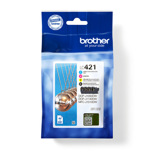 Brother Brother LC421VALDR bläckpatroner 4 styck Original Svart, Cyan, Magenta, Gul