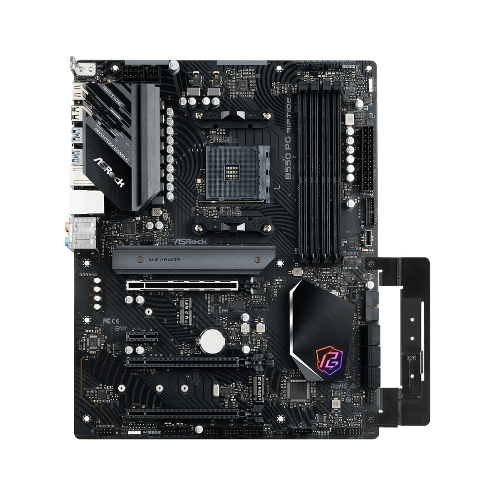 Produktbild för Asrock B550 PG Riptide AMD B550 Uttag AM4 ATX