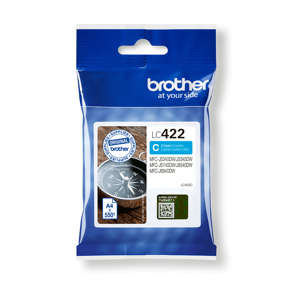 Produktbild för Brother LC422C bläckpatroner 1 styck Original Cyan
