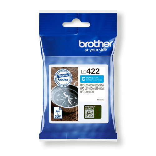Brother Brother LC422C bläckpatroner 1 styck Original Cyan